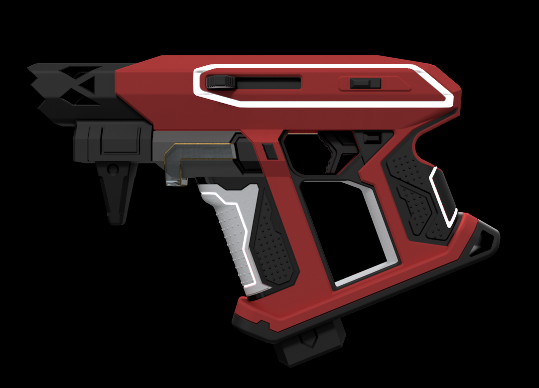 valoroso pistola impazzire macchina gioco cosplay glitchpop replica giocattolo Basso poli video 3D print model - Mito3D