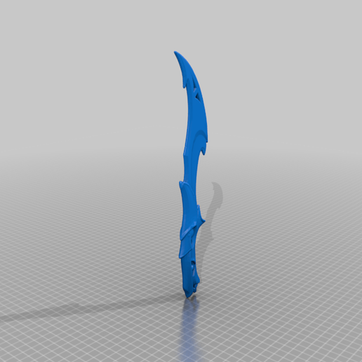 tapfer Schwarmbewusstsein Nahkampf Werkzeug Außerirdischer Klinge Spiele randalieren Spiel Messer 3d Drucken 3D print model - Mito3D