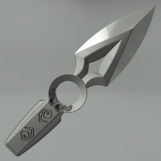 valorant jett blade video game props cosplay knife dagger 3d model print kosmocraft 3d print model - Mito3D