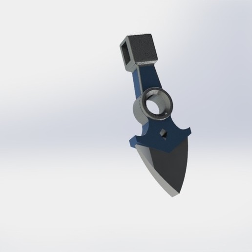 valorant jett knife keychain low poly art toy fps riot prop videogames solidworks miniature 3D print model - Mito3D