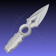 valorant jett knife art 3d-printing assembly replica cosplay costume weapon videogame 3d print model - Mito3D