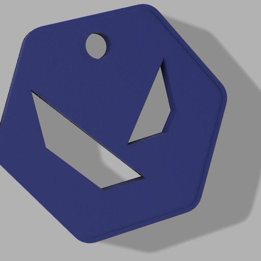valorant key ring keychain 3D print model - Mito3D
