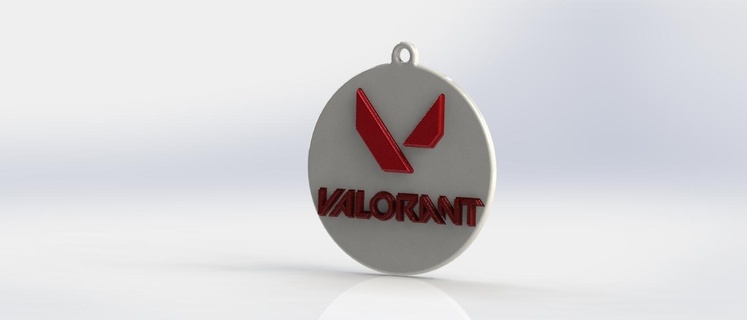 valorant key ring keychain valorant overwatch game gamer warcraft computer pendant pc  3d print model - Mito3D