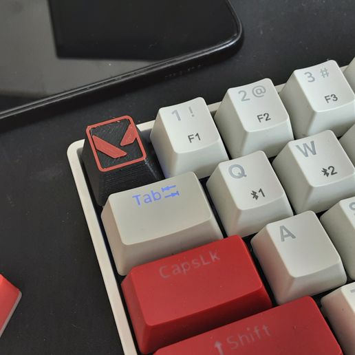 valoroso keycap gioco tastiera keycaps giochi 3D print model - Mito3D