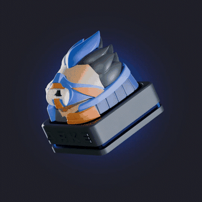 vaillant keycap yoru art valo keycaps artisan 3d print model - Mito3D