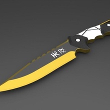 valorant melee knife ego weapon cosplay 3dprint riot 3d print model - Mito3D
