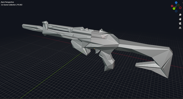 tapfer Phantom Singularität Gewehr Waffe Spiel 3d 3d print model - Mito3D