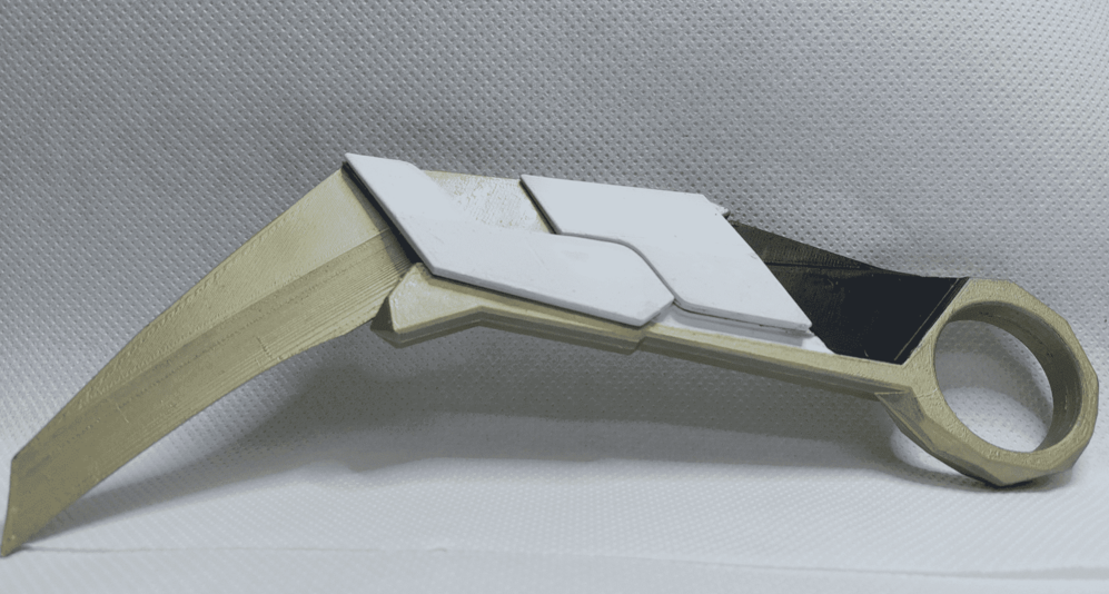 valorant prime karambit game 3D print model - Mito3D