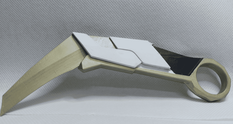 valorant prime karambit game 3d print model - Mito3D