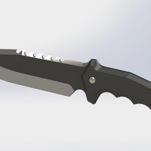 valorant tactical knife cosplay game strikeball airsoft 3d print model - Mito3D