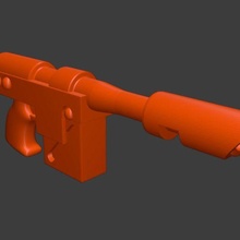valtariano arma arsenal martelo guerra imperial guarda armas Laspistol pistola ferrolho plasma fogo 3d print model - Mito3D