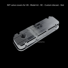 valvola copertine v8 modello kit rc personalizzato pressofuso fessura Topolino Thompson mt chevy motore trascinare copertina guaina 3d print model - Mito3D