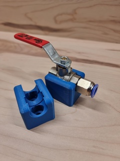 valve mount valve profile aluminium mount  3d print model - Mito3D