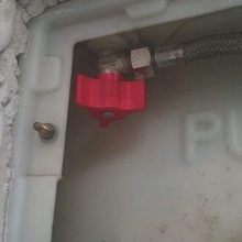 válvula quadrado orifício 5x5 torneira botão tubo toque água substituição partes 3d print model - Mito3D
