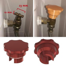 vanne robinet toilette aide handicapée valve appuyez l'aide préhension handicapés handicap 3d print model - Mito3D