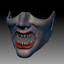 vamp máscara vampiro sangre Víspera Santos susto 3d print model - Mito3D