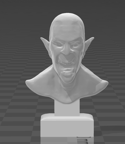 vampire bust art zombie vampir 3d print model - Mito3D