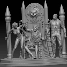 vampire diorama horror sla 3d print model - Mito3D