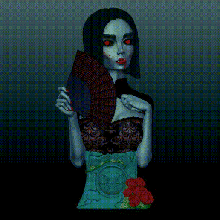 vampiro goth ragazza fallimento 3d print model - Mito3D