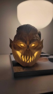 vampire pumpkin halloween lantern 3d print model - Mito3D