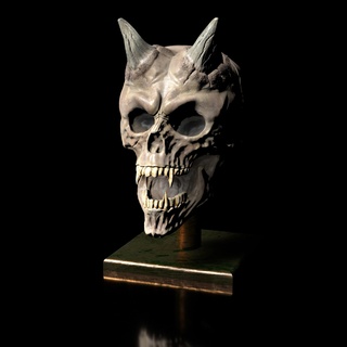 vampire skull- stl print file -high polygon skull vampire vampire skull stand bust  3d print model - Mito3D
