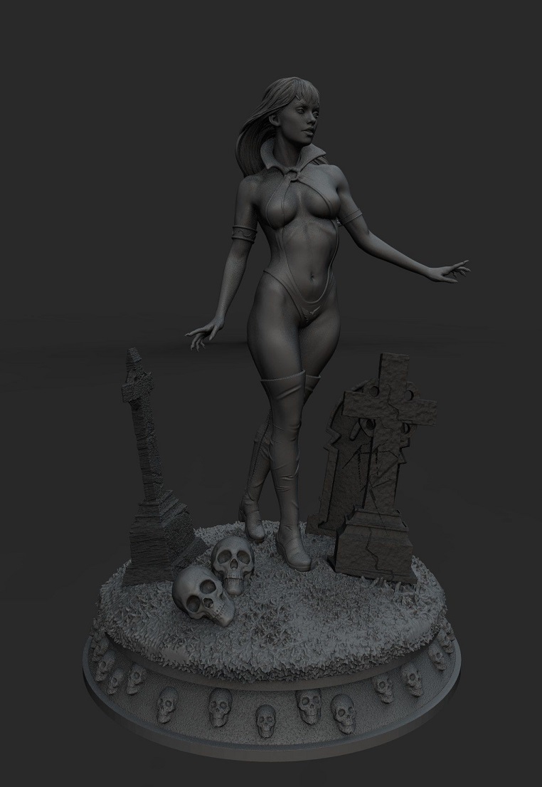 Vampirella verschiedene Vampir 3D print model - Mito3D