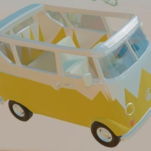 van familial volkswagen popo popot vw vanlife family tuning ice cream vacations summer sun 3d print model - Mito3D