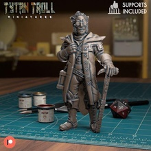 van juge pre supported Jeu dnd miniature minis donjons dragons 32mm tytantroll miniatures Patreon homme 3d print model - Mito3D