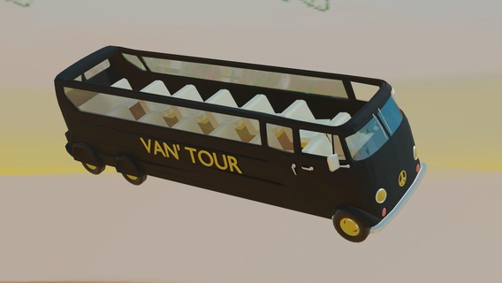 van tour bus volkswagen popo popot vw vanlife family tuning ice cream vacations summer sun 3d print model - Mito3D