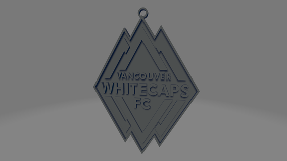 Vancouver whitecaps fc mls liga fútbol futbol llavero llaves recuerdo regalo deporte Estados Unidos Canadá America anillo club 3d print model - Mito3D