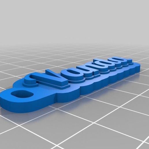 vanda joalheria personalizado chaveiros 3D print model - Mito3D