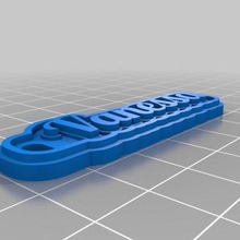 Vanessa saugen t10 Schmuck angepasst Schlüsselanhänger 3d print model - Mito3D