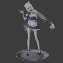 vanilla - nekopara 3d prinable model anime figure 3d print model - Mito3D