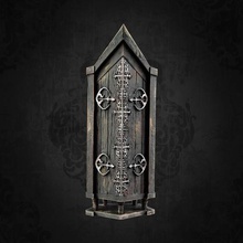 vanishing cabinet - harry potter low poly cosplay gothic dark magic cupboard hogwarts draco malfoy slytherin dumbledore gryffindor ravenclaw hufflepuff voldemort severus snape castle wood wooden 3d print model - Mito3D