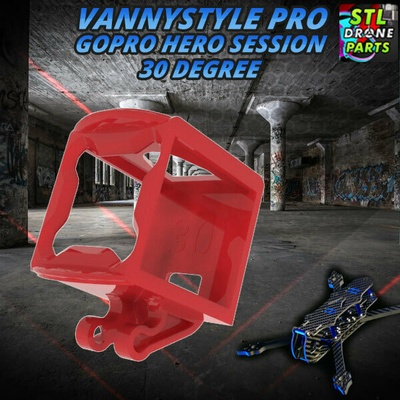 vannystyle pro gopro session 4 5 30 degree mount captain vanover 3d print model - Mito3D
