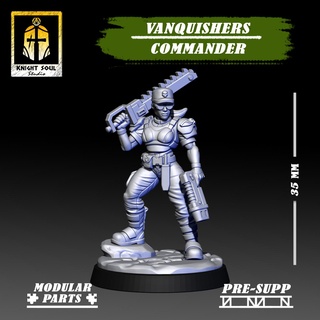 vanquishers company commander vanquisher cadia catachan imperial guard astra militarum space marines 3d print model - Mito3D