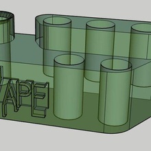 svapare cartuccia Schermo v3 In piedi erba vaporizzatore organizzatore 3d print model - Mito3D