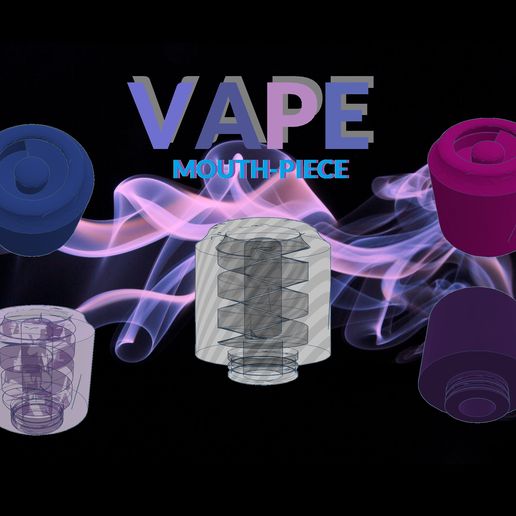 Dampfen Mundstück Zigarette Gadget Rauch Ezigarette Rauchen Mund Spule Vaporesso 3D print model - Mito3D