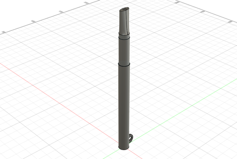 caneta vaporizador chaveiro vaporizar fumaça 3d print model - Mito3D