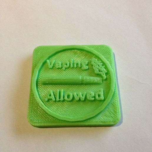 vaping ammessi distintivo vari badge sono 3D print model - Mito3D