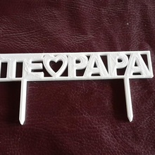 various models father's day greetings home sharp cookie cutter stl design daddy topper happy 3d print model - Mito3D