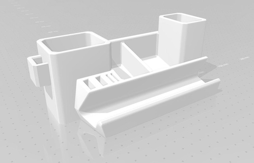 moderno escritorio organizadores organizador lápiz destornillador herramientas 3d print model - Mito3D