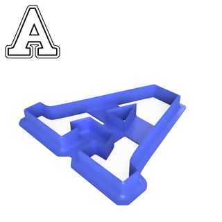 Uni Stil griechisch Brief Alpha Plätzchen Cutter Alphabet 3d print model - Mito3D