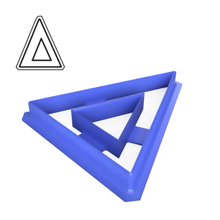 varsity style greek letter delta cookie cutter alphabet varstiy 3d print model - Mito3D