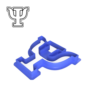 üniversite stil Yunan mektup phi kurabiye kesici alfabe yakında 3d print model - Mito3D