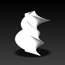 il vaso art twisted la scultura contenitore matematica arte 3d print model - Mito3D