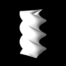 vase art twisted sculpture container math 3d print model - Mito3D