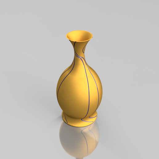 vazo ev iplik dekorasyon Sanat 3D print model - Mito3D