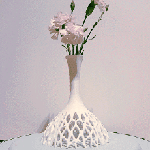 vase art interior design flowers summer furnishing 3d print model - Mito3D