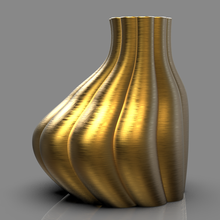 vaso interni fiore design arte modalità decorazione pentola stile supporto moderno semplice curva 3d print model - Mito3D